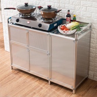 HY-6/Stainless Steel Cupboard Kitchen Cabinet Put Cupboard Simple Kitchen Cabinet Aluminum Alloy Cabinet Locker Kitchenw