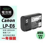 CANON LP-E6 LPE6 鋰電池 充電器 EOS R6 70D 80D 6D 7D 5D MarkIII 破解版