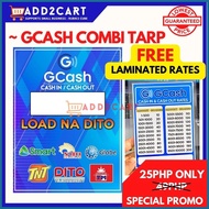 ✳ ♛ ஐ GCASH TARP COMBI w/ LOAD NA DITO TARP + FREE LAMINATED RATES RC