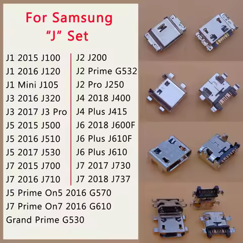 10PCS Micro USB Jack Charging Socket Port Connector For Samsung Galaxy J1 J2 J3 J4 J5 J6 J7 2015 201