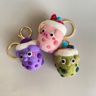 羊毛氈 珍珠奶茶系列鑰匙圈