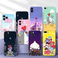 BT21 Transparent Phone Case iPhone 12 Mini 12 Pro Max 13 Pro Max 13 Mini 14 Pro Max 14 Plus