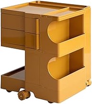 Miyatake Seisakusho WG-H003 YE Multi-Wagon, Pluna, 4 Sided Storage Wagon, with Casters, Push Type, S