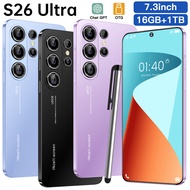 Brand New Smartphone S26 Ultra | 7.3 inch Big Screen | Memory 16GB RAM+1TB ROM | Android Phone Murah