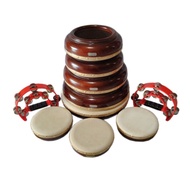 REBANA 1 SET KASIDAH JEPARA UKIR & POLOS SUPER PROFESSIONAL 10 PEMAIN