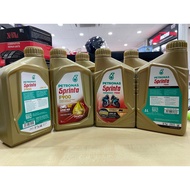 100% ORIGINAL -Petronas Sprinta F900 10W50 10W40 Fully Synthetic Engine Oil 4T OiL -1 LITER
