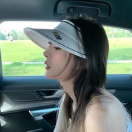 Ryn Studio Sun Hat Women's Summer New Face Shield, Sun Protection, UV Protection Korean Version Versatile Outdoor Travel Empty Top Sun Hat