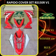 RAPIDO COVER SET RS150R/RS150 V2 V3 WINNER150 (8) RED  (STICKER TANAM/AIRBRUSH) COVERSET