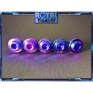 [{Baibai} Profits Turnover Sales] ROYAL Positive 64 Titanium Screws M6X10 F Pitch 1.0 Length 1CM