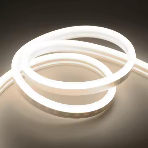 Flexible Neon LED Strip Light – Waterproof 2835-120D, 10W/25W/50W in 2m/5m/10m lengths, 6500K Cool W