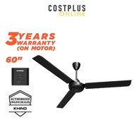 new COD Khind Ceiling Fan 60" CF618 CF615 CF611 CF608 Selamat KDK Deka Rezo Milux Panasonic Isonic Elba Sharp Kipas Sili