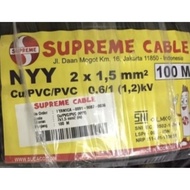Nyyhy/Nymhy Black Stranded Cable 5METER 2x075mm 2x1.5mm 3x0.75mm 3x1.5mm 3x2.5mm Supreme SNI LMK