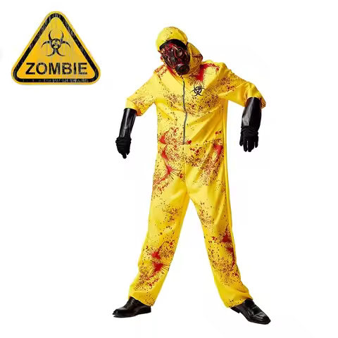 Women Bio Hazard Costume Unisex Biohazard Suit Cosplay Halloween Costume For Adult Zombie Biohazard 
