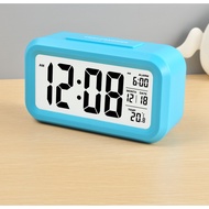 Jam Meja Smart Light Lcd Alarm Clock Electronic Alarm Digital Big LED Screen Desk Clock Date Time Ca