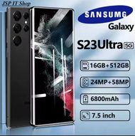 โทรศัพท์มือถือ Sansumg S23 โทรคัพท์มือถือ 5G 7.5นิ้ว เต็มหน้าจอ รองรับแอพธนาคาร ไลน์ ยูทูป 16GB RAM+512GB ROM มือถือราคาถูก เมนูภาษาไทย 6800mAh พร้อมส่งในไทย มีประกัน มีบริการเก็บเงินปลายทาง