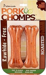 Premium Pork Chomps Roasted Pressed Bone 4", 2Ct