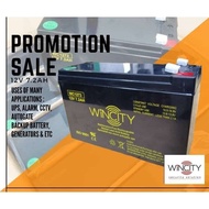 GENUINE 12V 7.2Ah Rechargeable Sealed Lead Acid Battery Autogate UPS CCTV