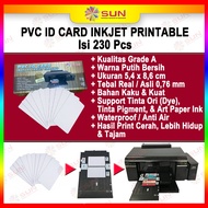 Inkjet PVC ID Card Grade A 0.76 White size 8.6 x 5.4 cm contents 230 (PVC ID Card Inkjet Printable P