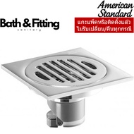 A-8205-N Brass Deodorant Floor Grating Nickel-Plated 2-2.5 Inches 4-Inch Grid Front