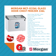 MORGAN MCF-G336L GLASS DOOR CHEST FREEZER 336L