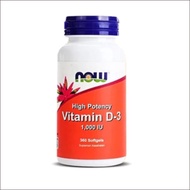 NOW VITAMIN D-3 1000 IU 360'S / HEALTH SUPPLEMENT / VITAMIN D