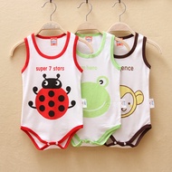 Summer infant vests triangle onesies short sleeve romper baby cartoon fart baby dress children s cot