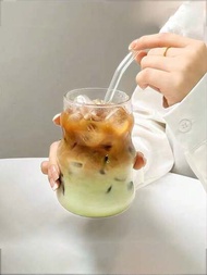 獨特時尚的玻璃奶茶杯,冰拿鐵杯,飽滿的洋蔥咖啡杯（不含吸管）