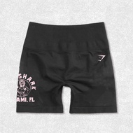 Gymshark Yoga Shorts Breathable Soft Peach Buttocks Elastic High Waist Street Wear Women Sports Runn