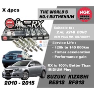 Japan NGK Premium RX Spark Plug for Suzuki Kizashi RE91S RF91S 2.4L J24B ( Year 2010 to 2015 ) plug 