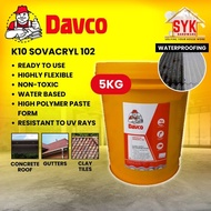 SYK DAVCO K10 SOVACRYL 102 5kg Construction Tools Membrane Waterproofing Roof Tile Repair Gam Waterproof