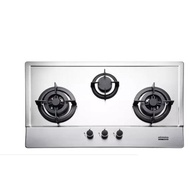 Otimmo EBH3391U TG 3 Burner 90cm Slim Built-in Gas Hob Cooker  (Stainless Steel)