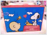 小花花日本精品♥ Hello Kitty snoopy史努比可摺疊置物箱/收納箱/玩具箱 整理箱 紅色12021802