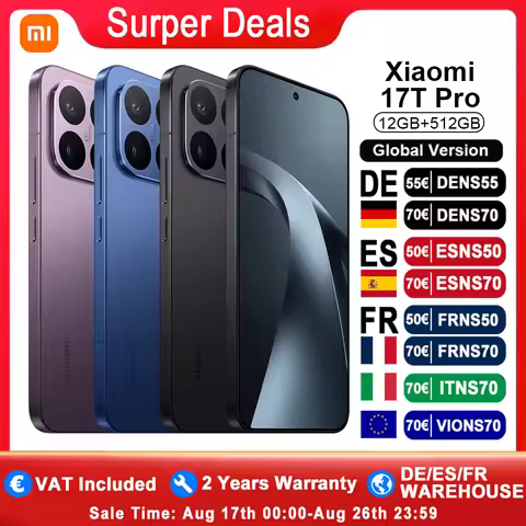 Global Version Xiaomi 17T Pro 6.83" AMOLED Display 100w Hypercharge 7000mAh 144Hz Display Leica 5x T