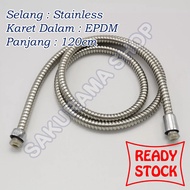 Flexible Hose Shower Head Bath Toilet Bidet Hose Stainless 120cm