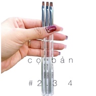 Soft Bristles Square Brush nail Polish Pieceg (Number 2, Number 3, Number 4)