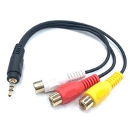 3.5mm Quadruple Male To 3 * RCA Female 20cm
