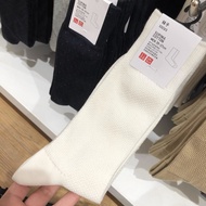 [10 Pairs] UNIQLO Japanese Genuine Uniqlo/uniqlo Socks Mens Medium And High Black And White Cotton D