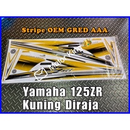 Stripe Sticker Cover Set Yamaha 125 125ZR OEM [KUNING DIRAJA]
