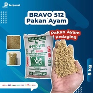 PTC Pakan Ayam Pedaging Masa Akhir / BRAVO 512 Reapack 5 kg / Makanan
