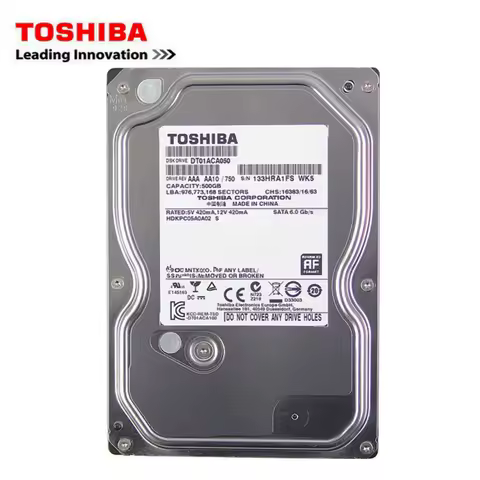 Toshiba desktop computer 500GB hdd 3.5" internal mechanical hard disk SATA3 6Gb/s hard disk 500 GB 7