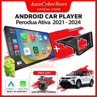Perodua Ativa 2021-2024 Android 13 10" IPS/QLED Screen Android Player Car Multimedia WIFI Waze Suppo
