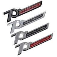 NEW 3d ABS 70th Logo Anniversary Car Fender Side Sticker Emblem for Toyota Land Cruiser 70th Anniver