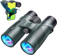 Sedpell HD Binoculars for Adults, High Power Binoculars with BaK4 prisms, IPX7 Waterproof with Phone Adapter Lightweight with Carrying Case and Strap Perfect for Bird Watching, Hunting, Travel