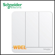 SCHNEIDER AVATARON - 3-GANG 1-WAY SWITCH (WHITE)