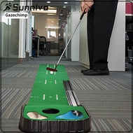 Golf Putting Mat Putting Exerciser Portable Golf Training Mat Golf Hitting Mat for Home Office Golf 