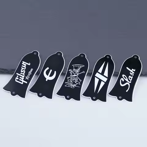 2PCS 2 Holes 2 Ply Custom Truss Rod Cover Plate Bell-Shape For Gibson USA LP Standard/Custom
