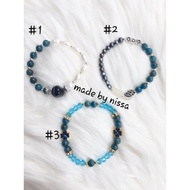 diy crystal bracelet blue apatite