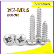【DTY-G1】Phillips Pan Head Self Tapping Screw /Screw Plastic Wood | Skru Besi| SUS 304 Stainless Stee
