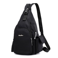 Chibao New Multi-Functional Nylon Cloth Backpack Fashion Casual All-Match Chest Bag Travel Outdoor O