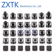 30PCS Tactile Tact Mini Push Button Switch SMD 4pin Micro switch Standing switch 6X6X4.3 5MM/6MM/7MM